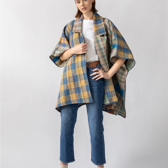 NWT Sapana Dreams Slim Short Kantha Quilt Blanket Jacket - Picture 12 of 12